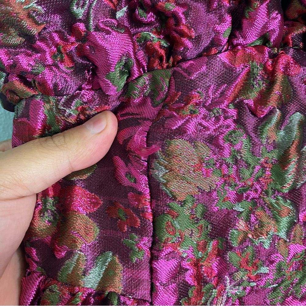 Elliatt Fuchsia Floral Strapless Maxi Dress - Picture 8 of 15